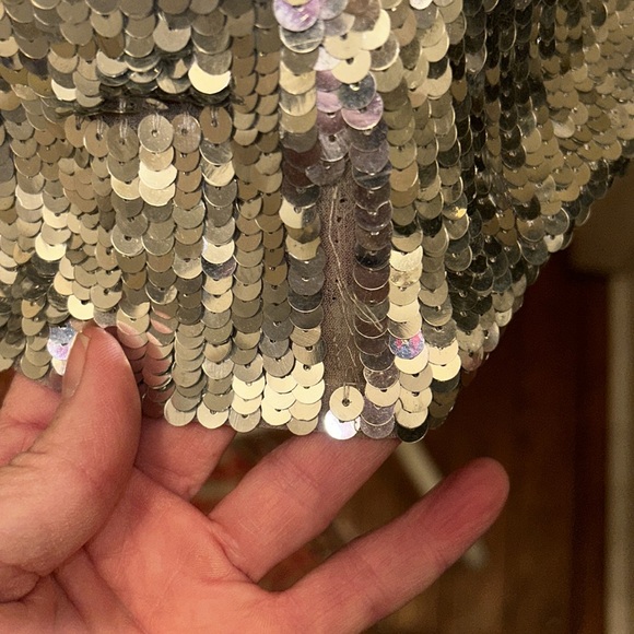 VINTAGE 70s sequin tank NWTs fits Sz  4 to 6 - Picture 5 of 6